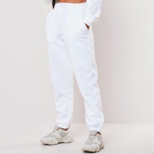 Missguided White Joggers